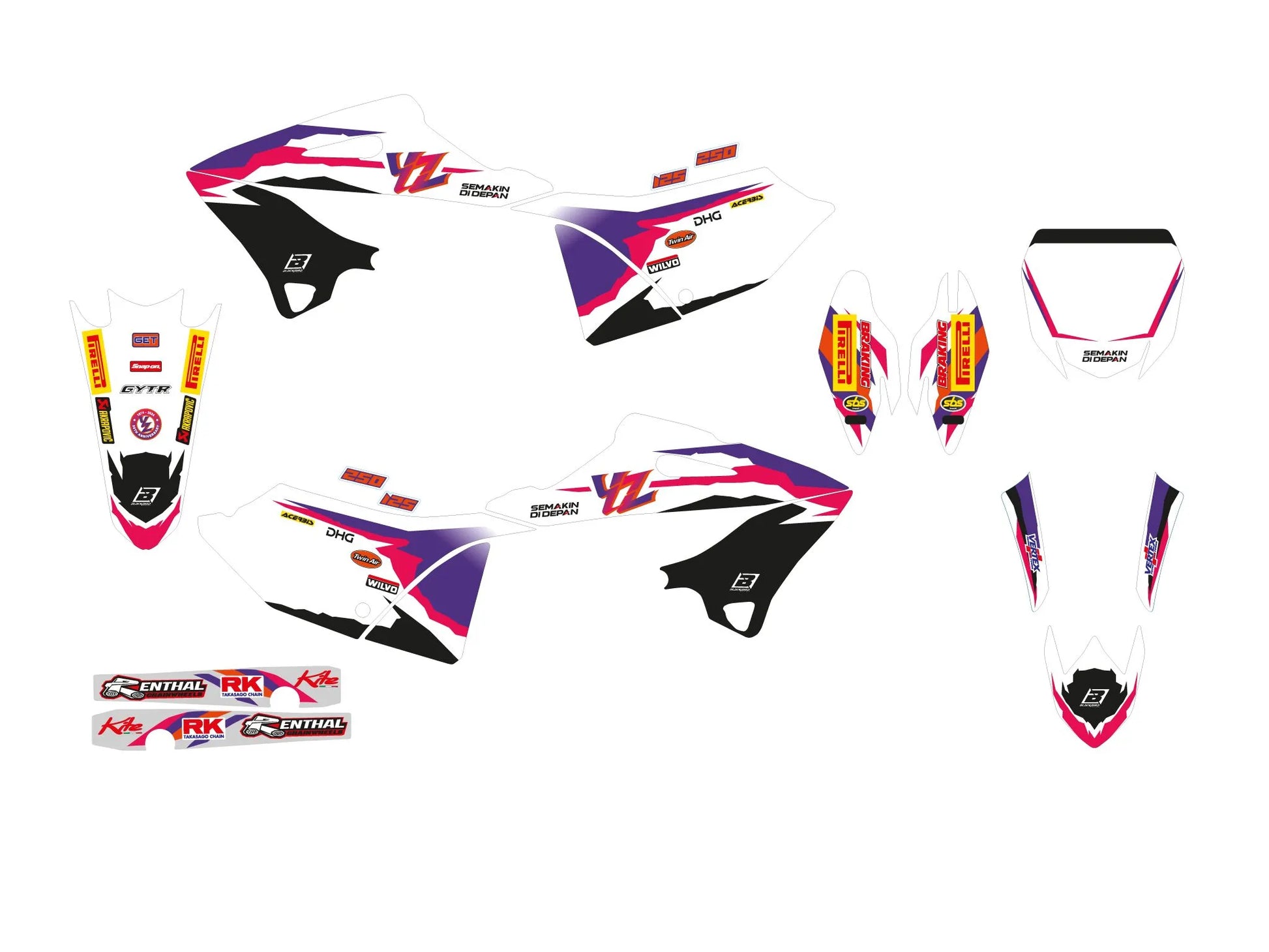 BLACKBIRD RACING Grafikkit YZ 50TH 22- bild 1 PMMEDIA:6ea2799762a44a5b