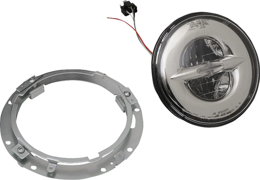 DRAG SPECIALTIES 7" Reflector-stil Strålkastare bild 1 PMMEDIA:831dba4d41a8b8f1