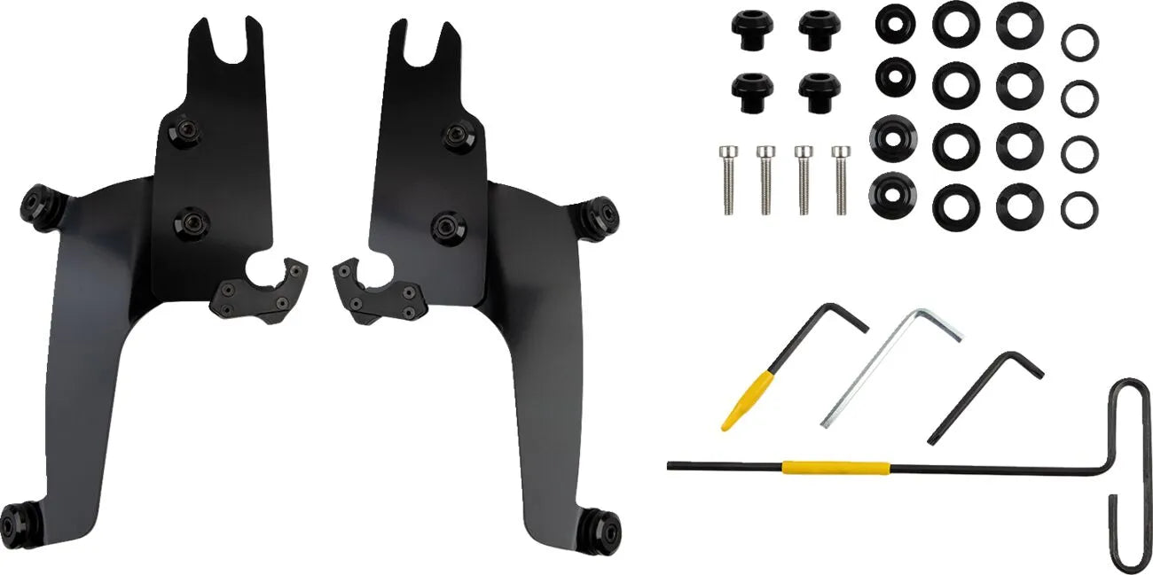 Memphis Shades Metric No-Tool Trigger-Lock Mount Kit for Sportshield Fästdelar & kit för vindrutor bild 2 PMMEDIA:1515a2cc1a1d1ae1
