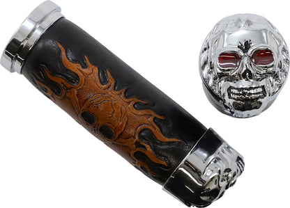 Drag Specialties Skull Grips Handtag bild 3 PMMEDIA:305fab6099703f6c