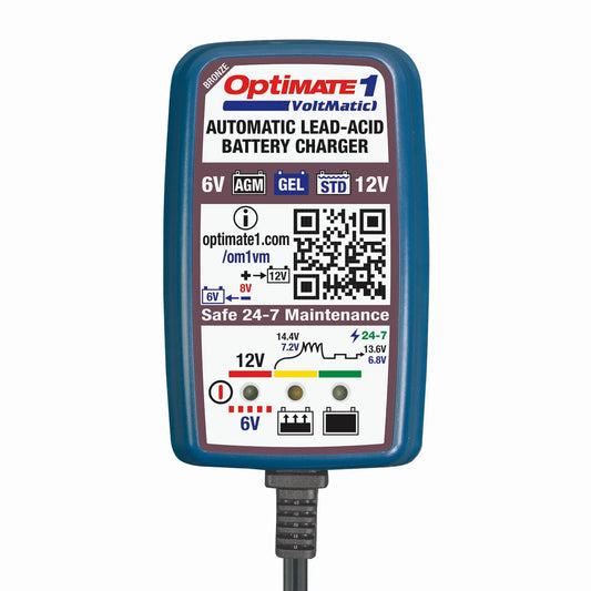 TECMATE OptiMate 1 6/12V Batteriladdare bild 1 PMMEDIA:e9aca42cdca85f97