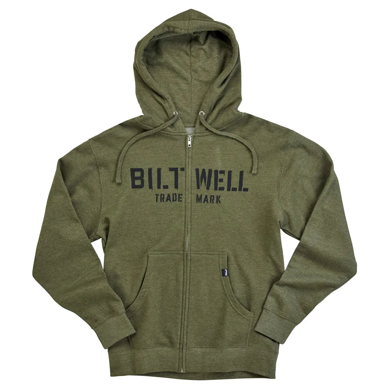 BILTWELL Stencil Zip Hoodie Olive S bild 1 PMMEDIA:91b2159406bc3e90