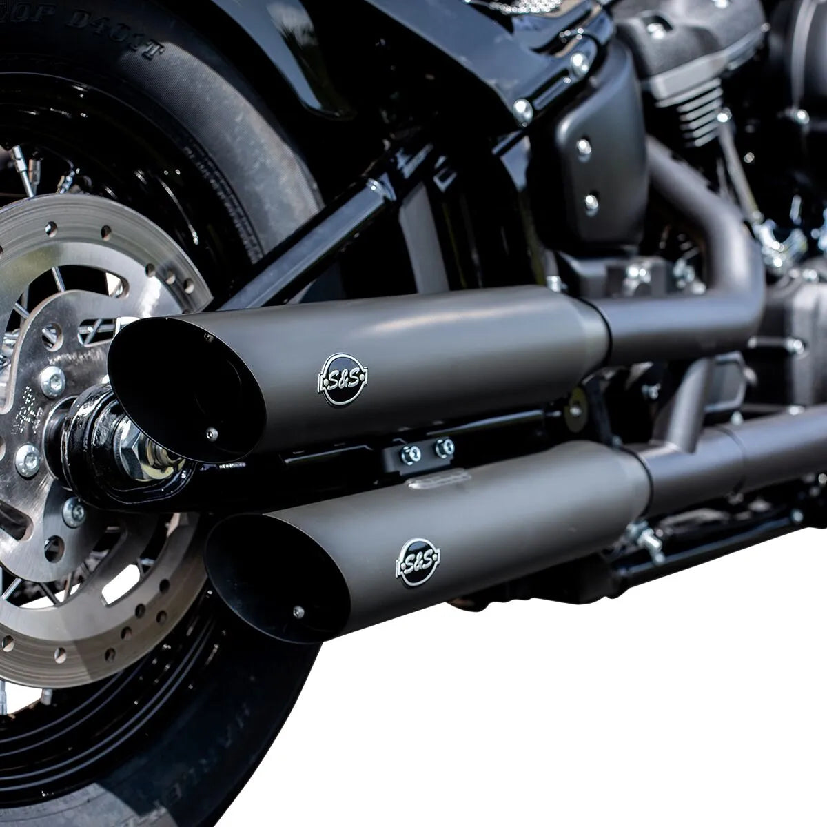 S&S CYCLE Slash-Cut Slip-On Avgassystem M8 Softail Svart bild 3 PMMEDIA:954bb9f734612d02