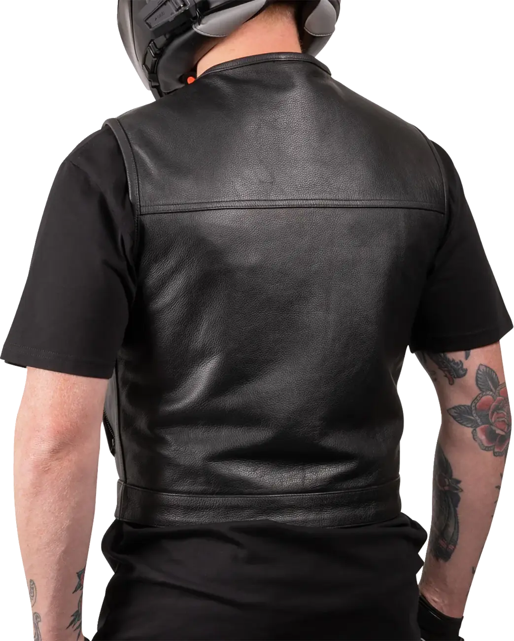 Thrashin Supply Co Encinal Leather Shorty Riding Vest Jacka textil herr bild 3 PMMEDIA:1a5181f5cba0f592
