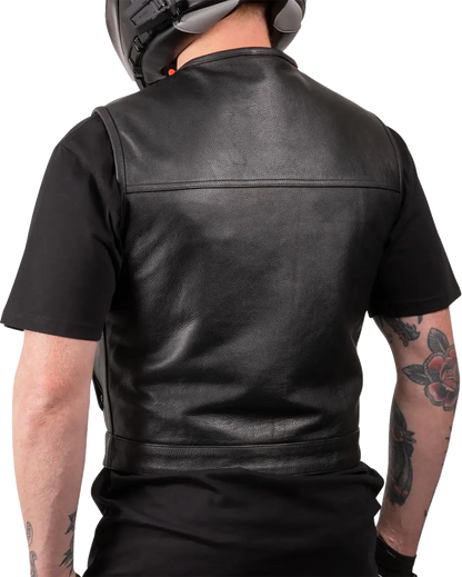 Thrashin Supply Co Encinal Leather Shorty Riding Vest Jacka textil herr bild 3 PMMEDIA:1a5181f5cba0f592
