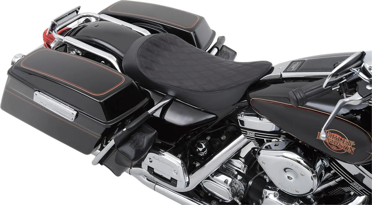 Drag Specialties Seats EZ-ON Mount Low-Profile Solo Seat Sadlar Harley Touring bild 11 PMMEDIA:b5706be1d54224cc