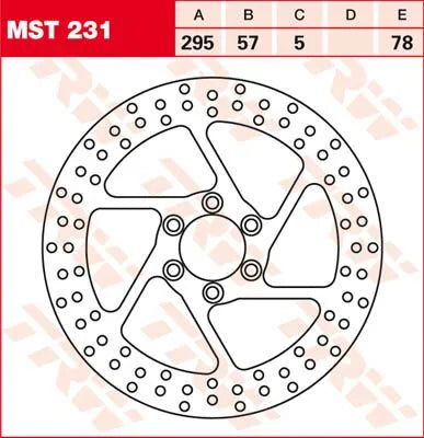 Trw Round Fixed Brake Rotor 250-299mm Bromsskivor street bild 2 PMMEDIA:8840ac1b85207eb3