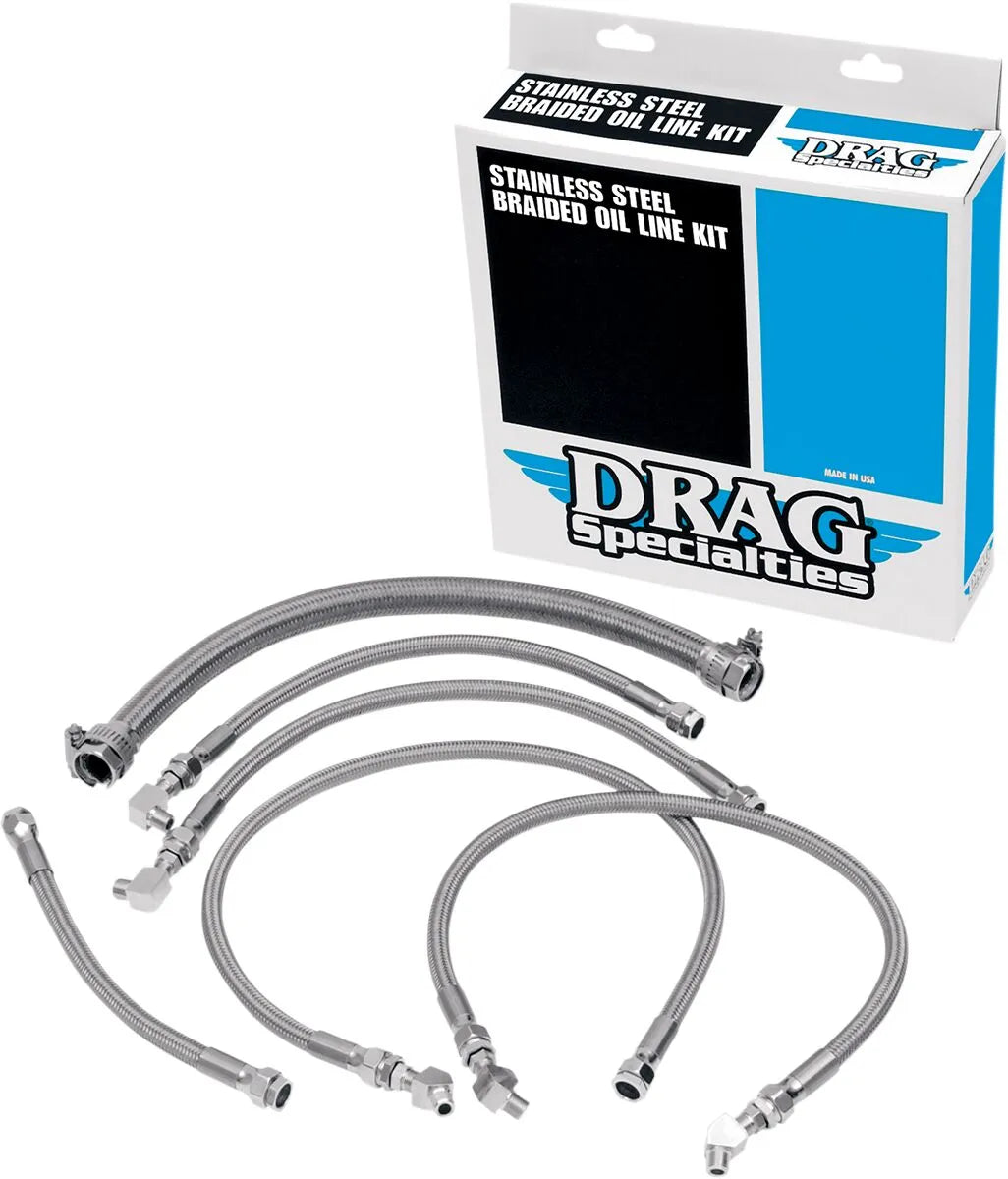 Drag Specialties Stainless Steel Braided Oil Line Kit Oljelinor bild 4 PMMEDIA:ec7af4d11481365b