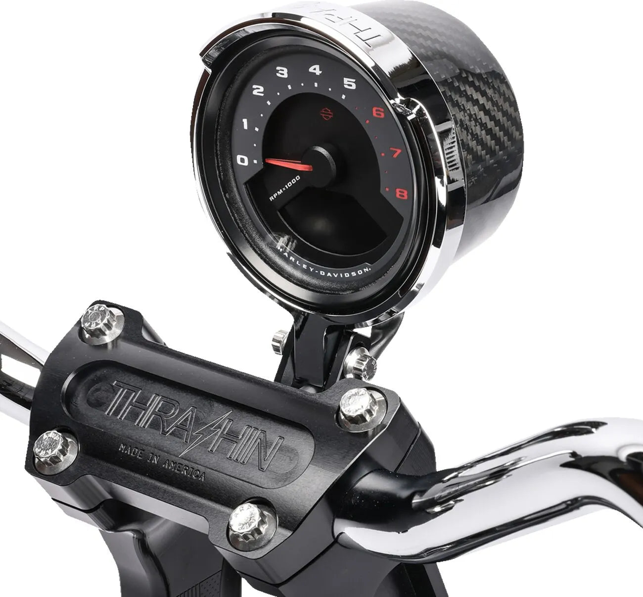 Thrashin Supply Co Softail Gauge Relocation Kit Hastighetsmätare bild 4 PMMEDIA:cc77eeba868430ce
