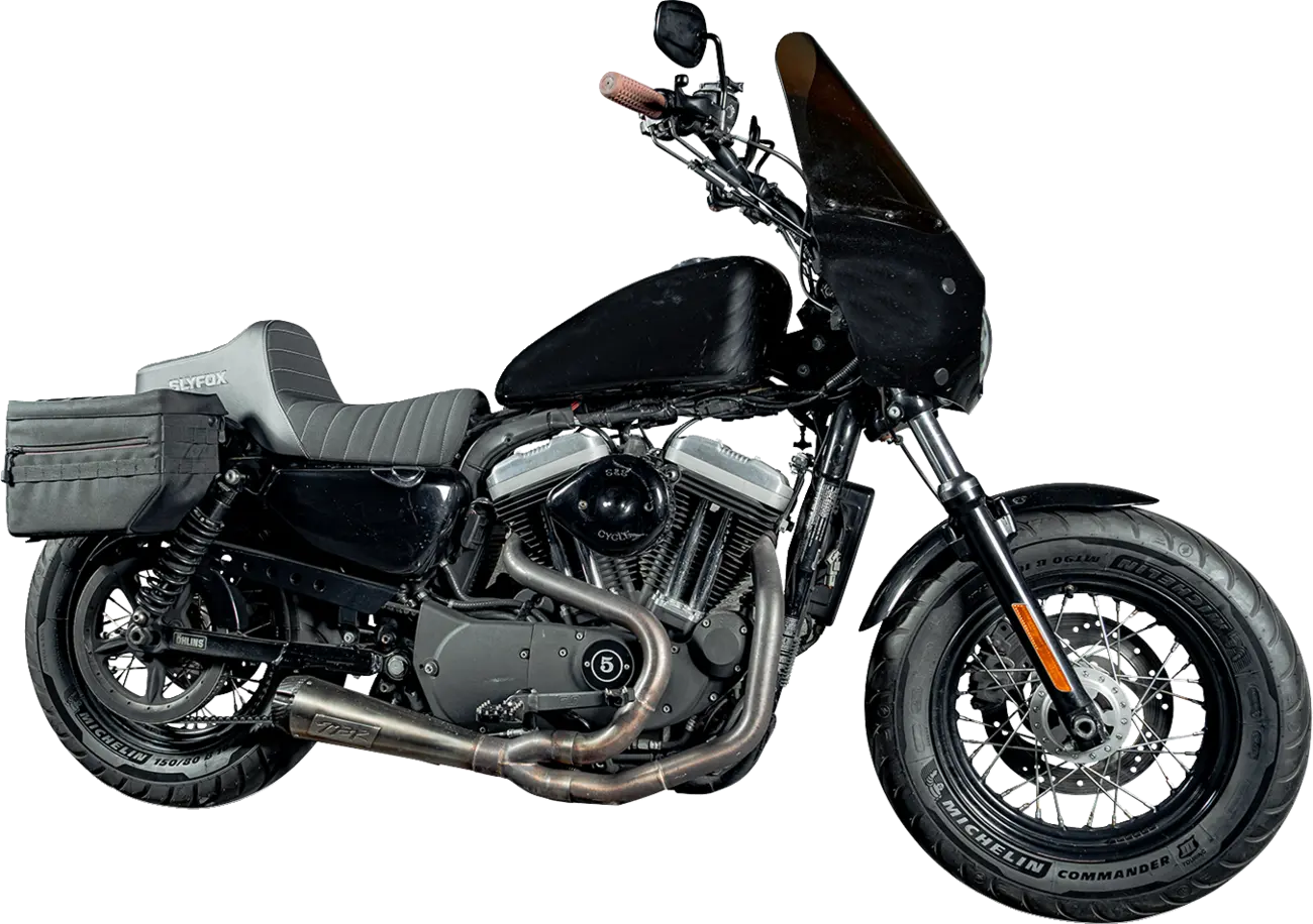 Slyfox High Noon Seat Sadlar Harley Sportster bild 11 PMMEDIA:411d933e3b4176e2
