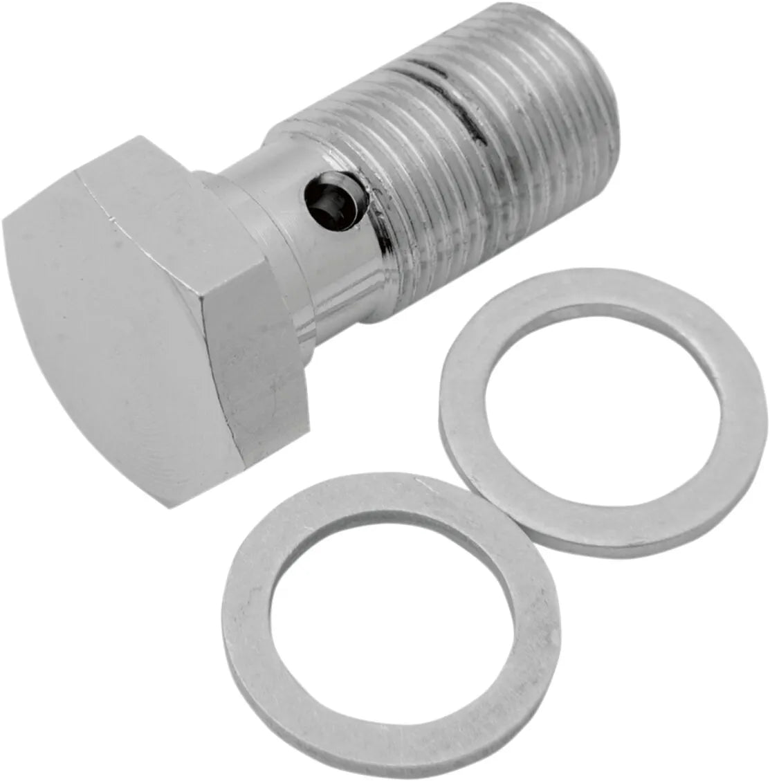 Drag Specialties Universal Chrome Steel Banjo Bolt Tillbehör bromsledningar bild 2 PMMEDIA:f436f98edbb8b544