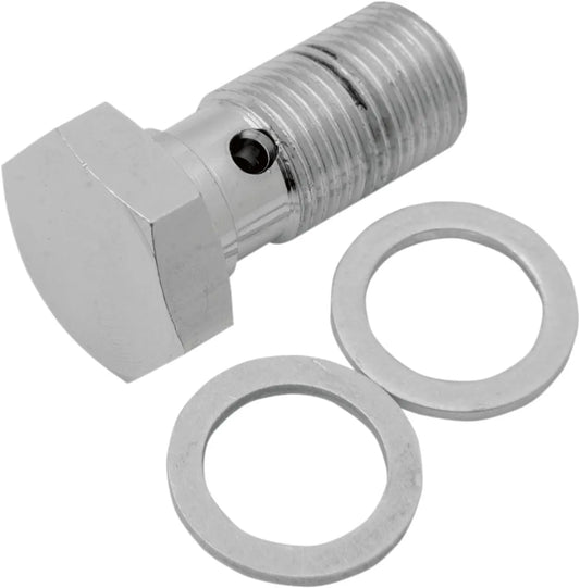 Drag Specialties Universal Chrome Steel Banjo Bolt Tillbehör bromsledningar bild 2 PMMEDIA:f436f98edbb8b544