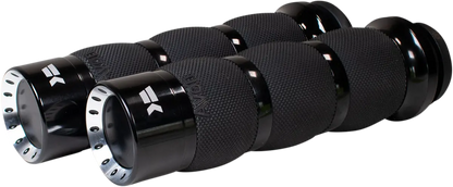 KHROME WERKS Turbine Grepp Air Cushion TBW Svart bild 1 PMMEDIA:d10c0709edf9b3fa