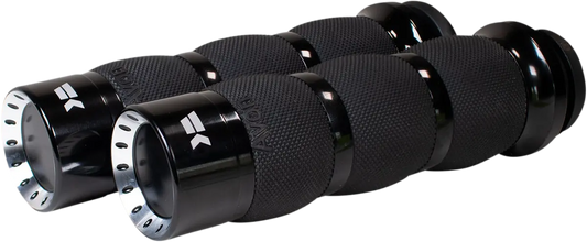 KHROME WERKS Turbine Grepp Air Cushion TBW Svart bild 1 PMMEDIA:d10c0709edf9b3fa