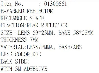 PARTS EUROPE Reflektor Bakljus E-märkt Röd bild 2 PMMEDIA:8cd8073957952a02