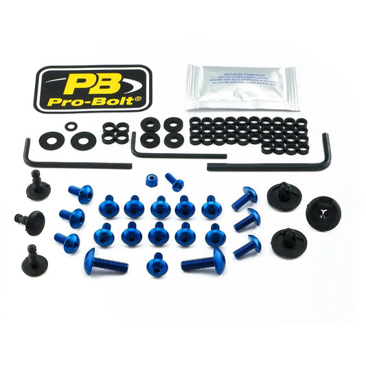 PRO BOLT Aluminium Fairing Bolt Kit för Aprilia blå bild 1 PMMEDIA:53220bac608c42e4