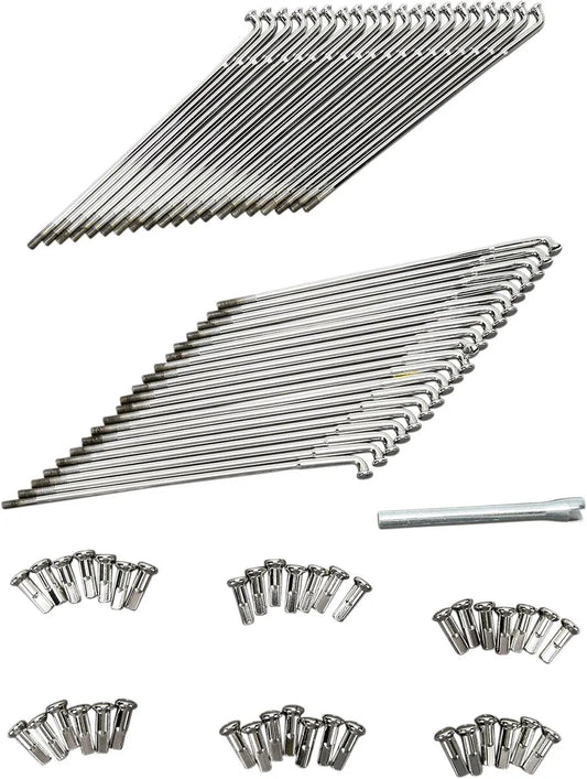 Drag Specialties Chrome and Stainless Steel Spoke Set Ekrar & nipplar bild 2 PMMEDIA:9052fbaae170e374