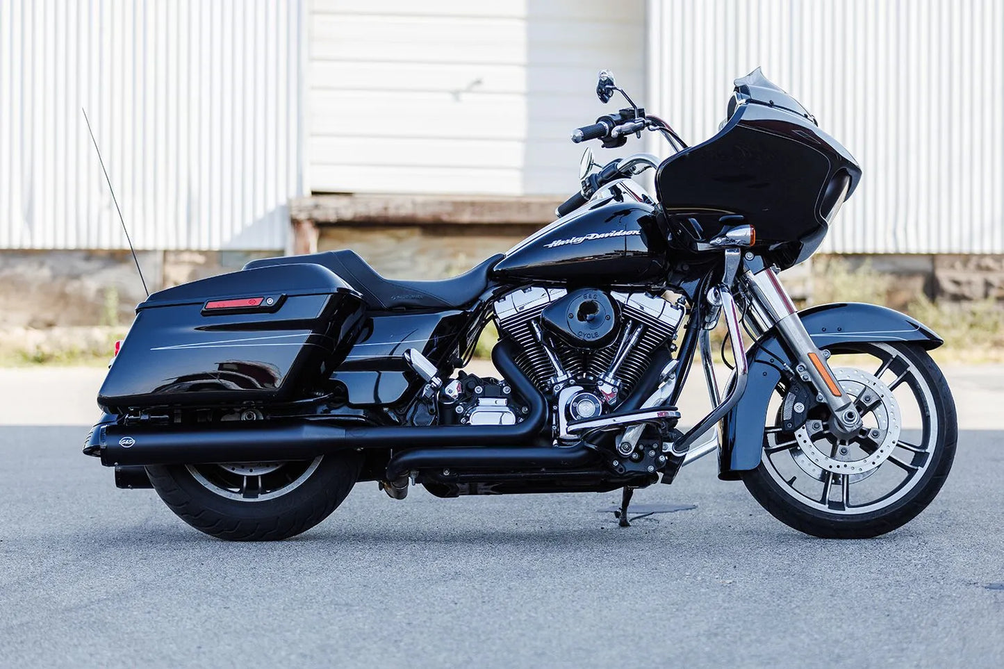 S S Cycle 4-1/2" GNX Slip-On Mufflers Ljuddämpare Harley bild 4 PMMEDIA:7549dc0b1a293d63