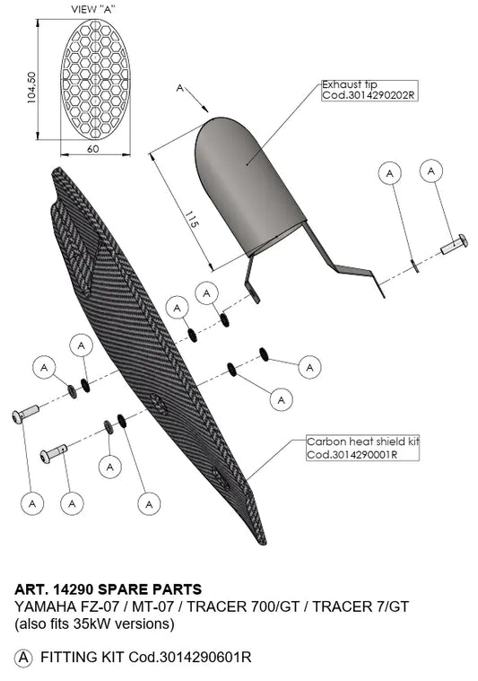 LEOVINCE Custom Exhaust Tip för MT-07 bild 1 PMMEDIA:507f131938d9adbc