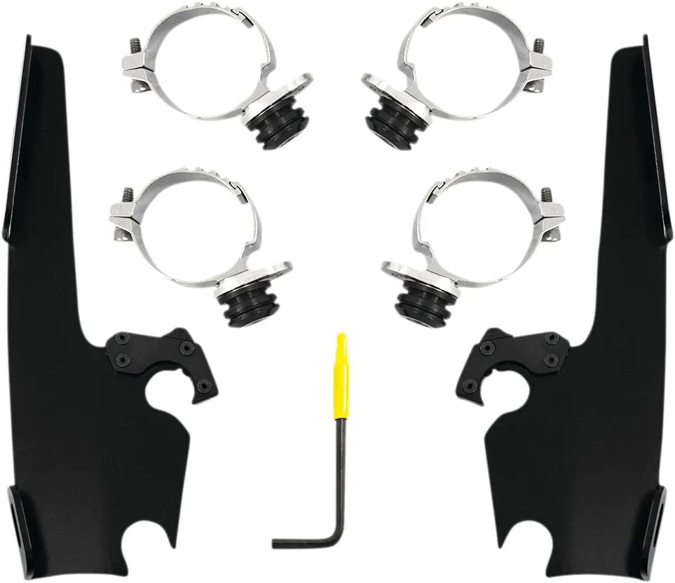 Memphis Shades Hd Fats/Slim Windshield Trigger-Lock Complete Mount Kit Fästdelar & kit för vindrutor bild 4 PMMEDIA:3875cd5951e2a135