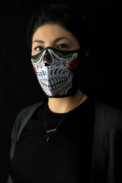ZAN HEADGEAR Half Mask Muerte Skull bild 2 PMMEDIA:3f610b47ee8b43f8