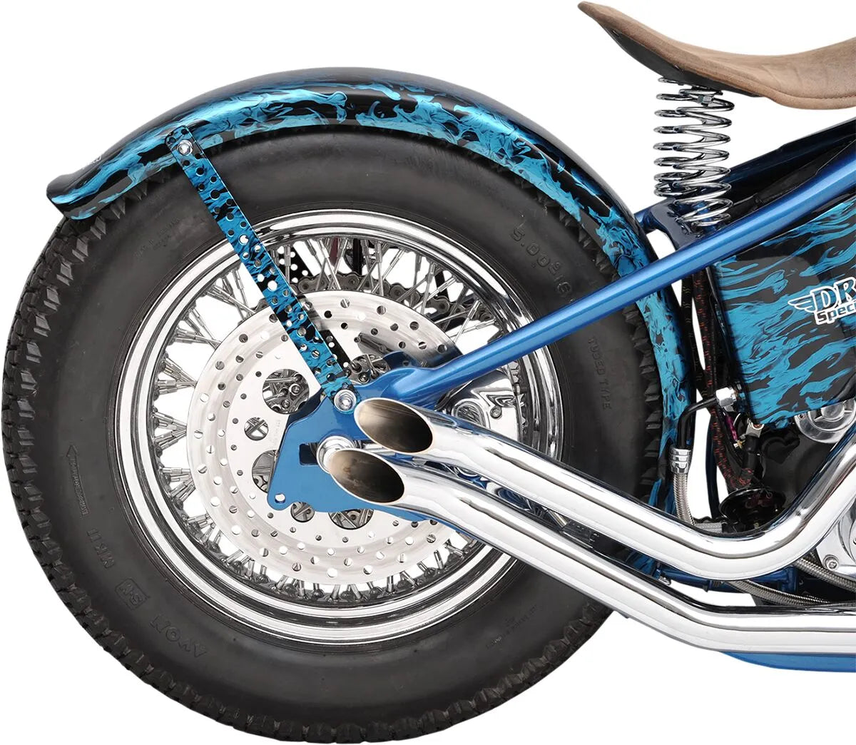 Drag Specialties Polished Stainless Steel Drilled Brake Rotor Bromsskivor street bild 8 PMMEDIA:a3ac282dd94e8b97