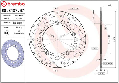 BREMBO Serie Oro Bromsskiva Fast Prime Line bild 2 PMMEDIA:0d85c3728685bdb9