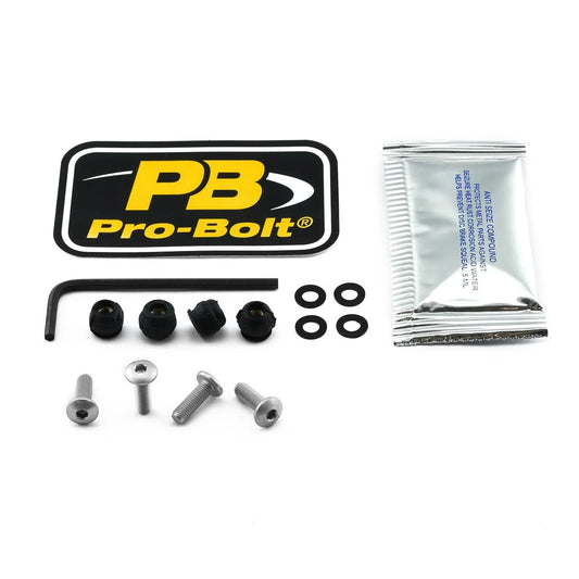 PRO BOLT Aluminium Skruvkit till Skärm Silver bild 1 PMMEDIA:c4c39b384f2e2114