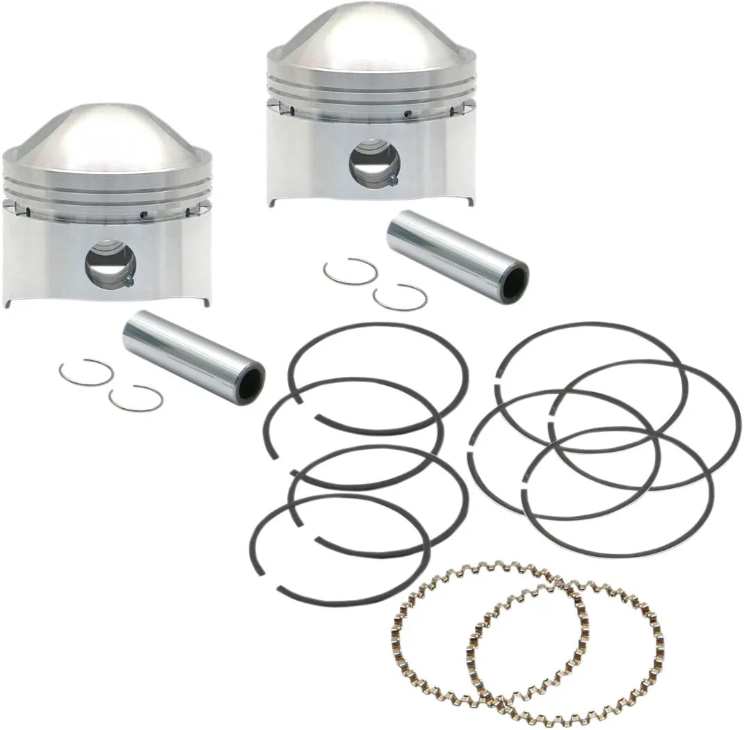 S S Cycle Piston Kit 80" Stock Big Twin Kolvar & ringsatser bild 1 PMMEDIA:3ccd937ec3255ffe