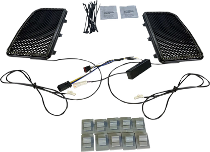CUSTOM DYNAMICS Lower Fairing Amber/Vit Light Inserts bild 1 PMMEDIA:30a1c01b201b1e7e