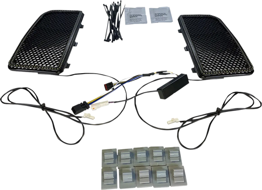 CUSTOM DYNAMICS Lower Fairing Amber/Vit Light Inserts bild 1 PMMEDIA:30a1c01b201b1e7e