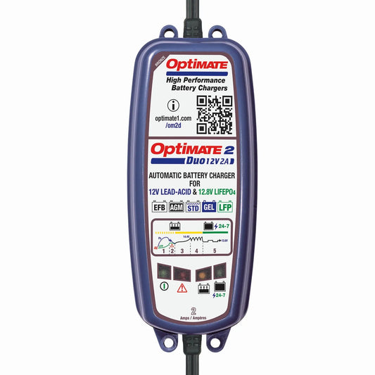 TECMATE OptiMate 2 DUO Batteriladdare bild 1 PMMEDIA:ae437ac0e8887aa0