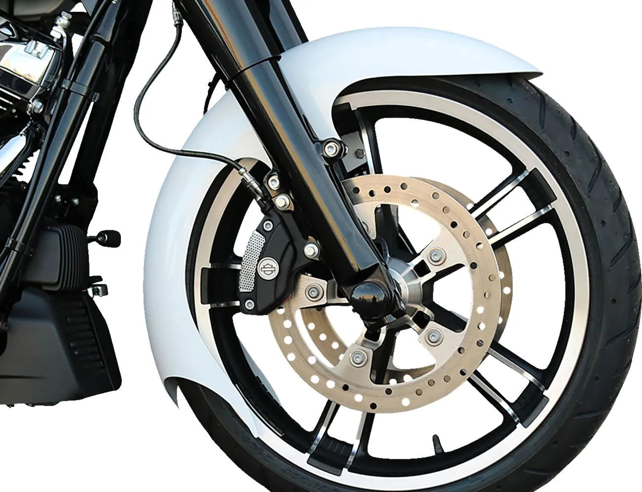 Paul Yaffe Bagger Nation Steel Talon Front Fender Harley bild 13 PMMEDIA:357d667fc5aaa179
