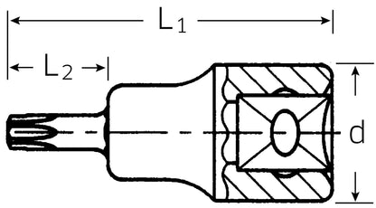 STAHLWILLE Skruvmejsel-hylsa 3/8" T27 TORX bild 3 PMMEDIA:a9e24e4a8846cf00