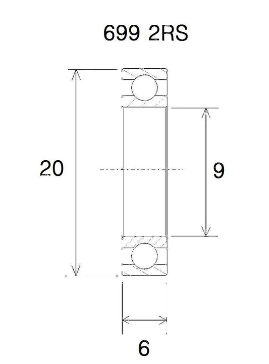 BLACK BEARING B3 Kullager 9x20x6 mm bild 1 PMMEDIA:2335927fa301fa5d