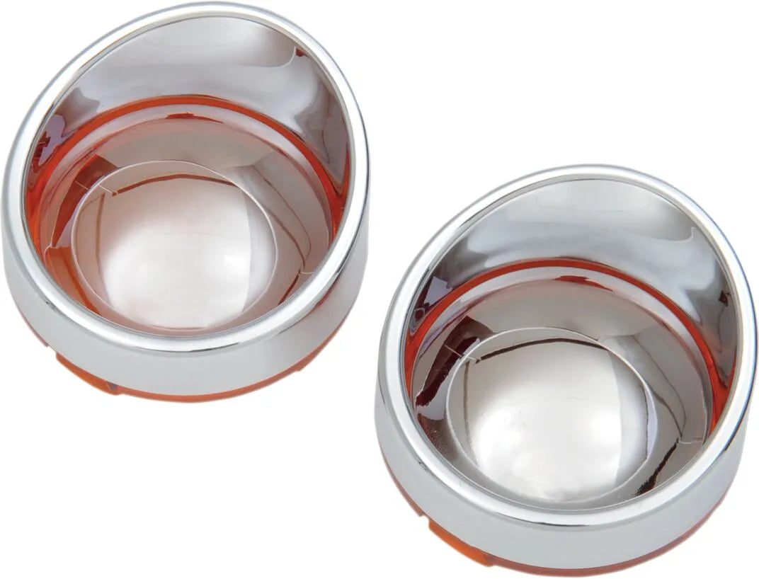 Drag Specialties Visor-Style Bezel and Lens for Deuce-Style Turn Signals Blinkers bild 3 PMMEDIA:c81f5f4875e9562d