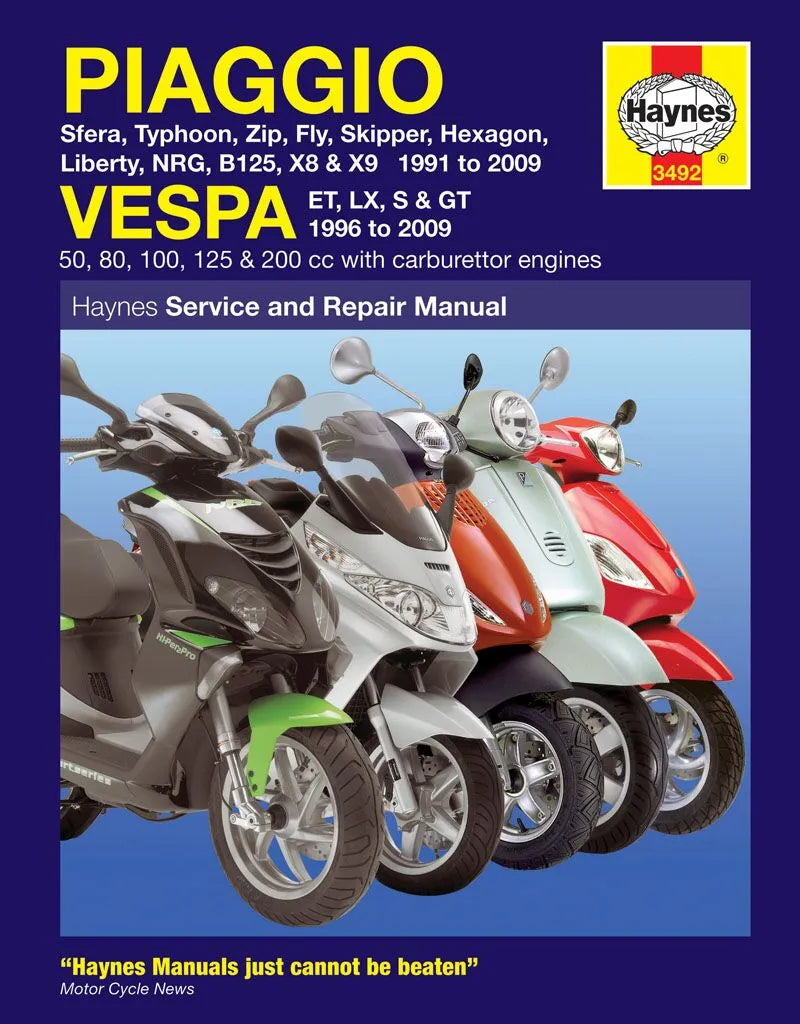 HAYNES Servicehandbok för PIAGGIO (VESPA) Scootrar bild 1 PMMEDIA:ce806cb99702f160