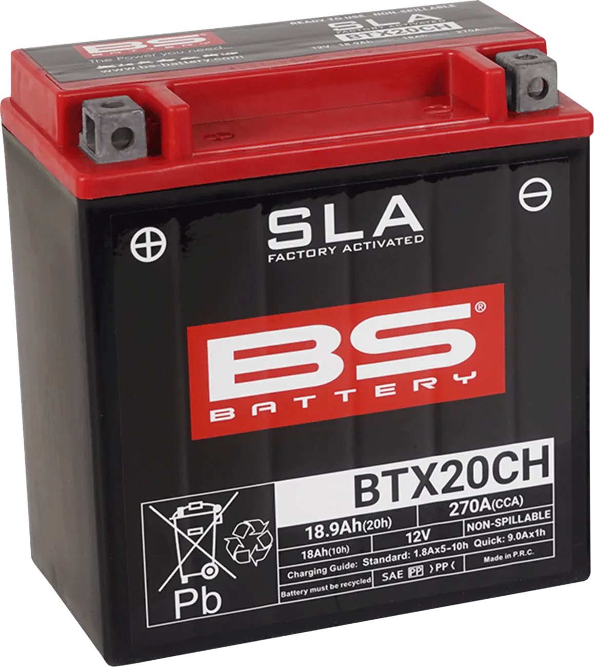 BS BATTERY BTX20CH AGM Underhållsfritt Batteri bild 1 PMMEDIA:fe642df933f1b495