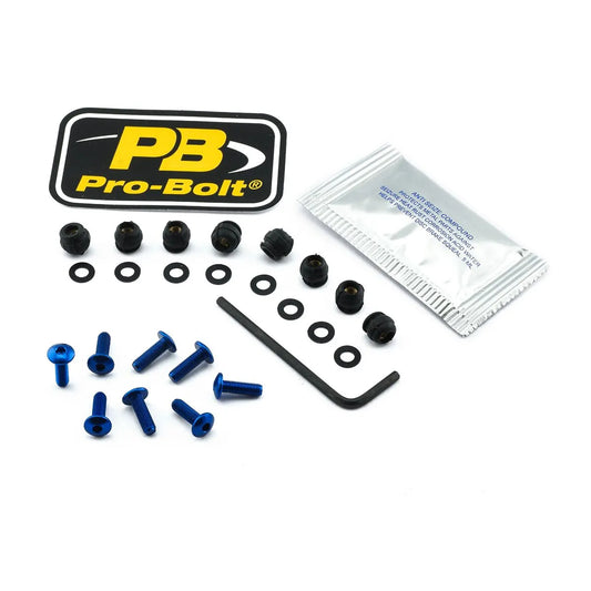 PRO BOLT Aluminium Skärm Skruvkit Blå bild 1 PMMEDIA:18583378d4641327