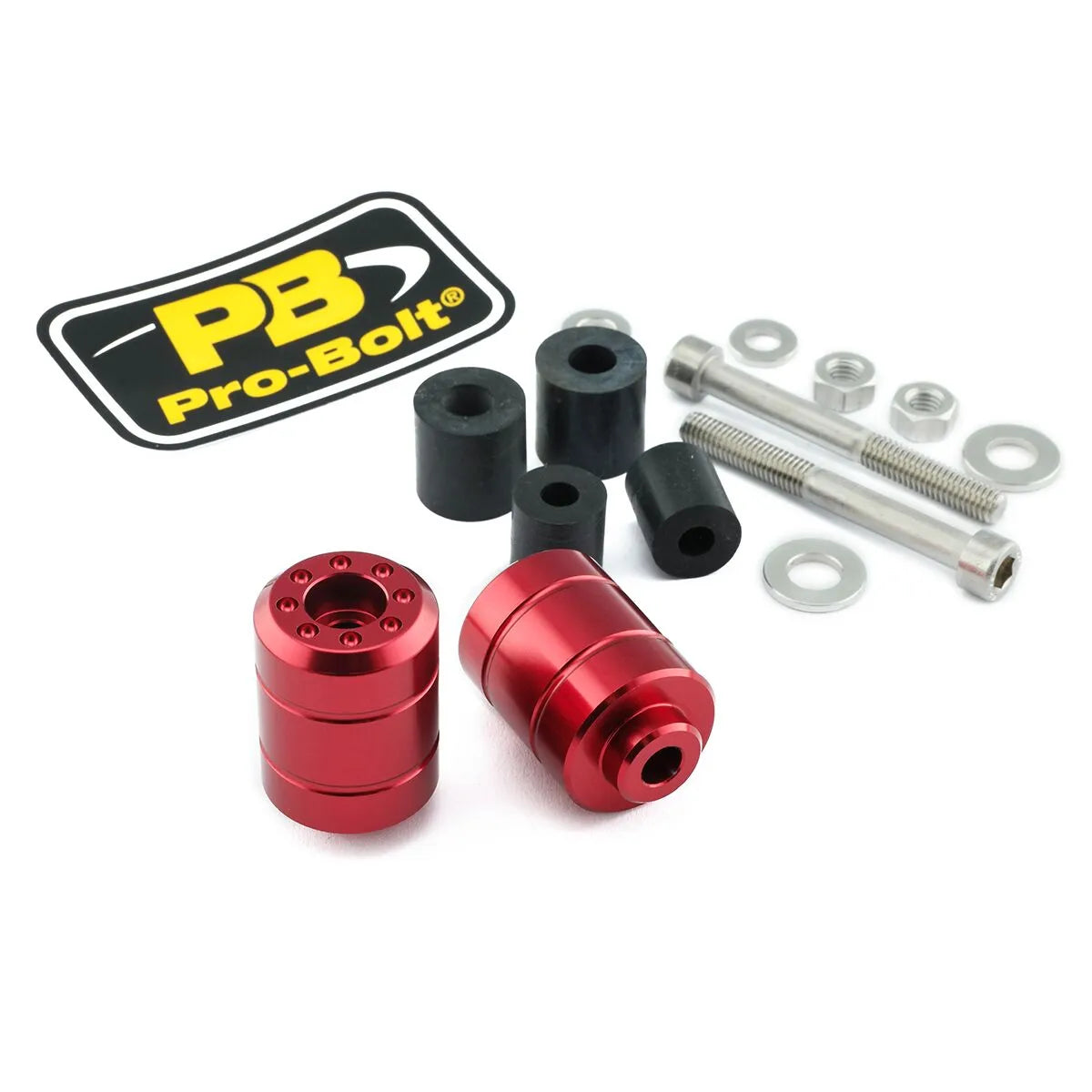 PRO BOLT Aluminium Bar Ends Röda bild 1 PMMEDIA:a4f28920a86f03c6