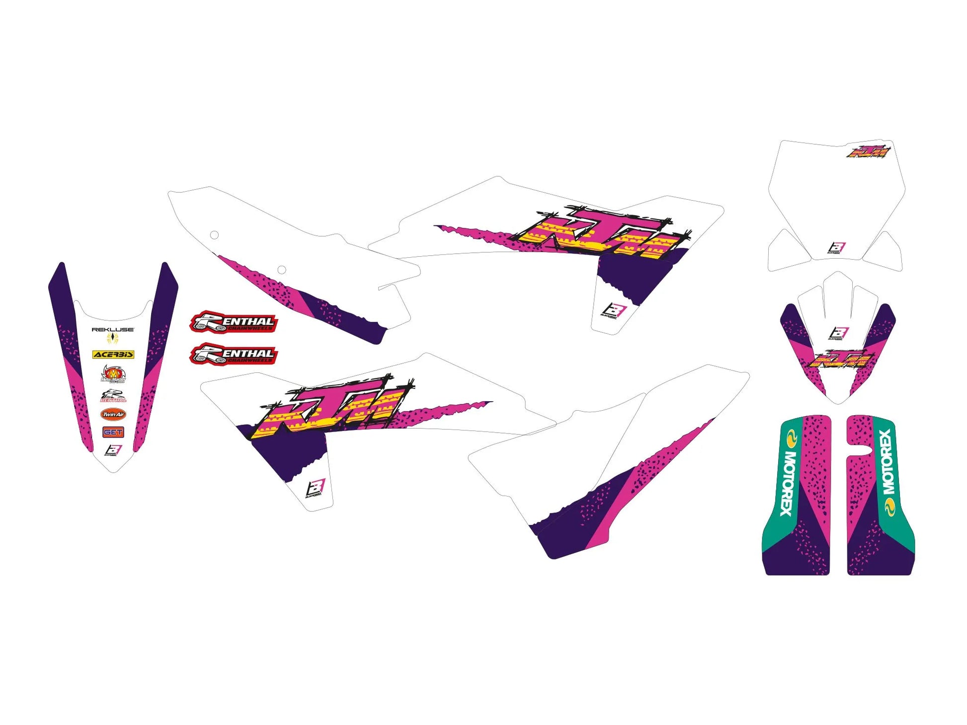 Blackbird Racing Graphic Kit Retro Offroad-dekor bild 1 PMMEDIA:1b5a7ed6cc05f056