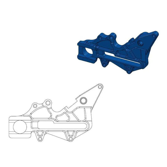 MOTO-MASTER Bromsoksfäste i Aluminium Blå bild 1 PMMEDIA:f62477c259b98cd6