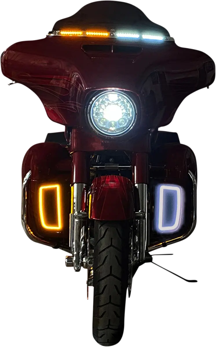 CUSTOM DYNAMICS Lower Fairing Amber/Vit Light Inserts bild 4 PMMEDIA:0668616df4cdcfbb