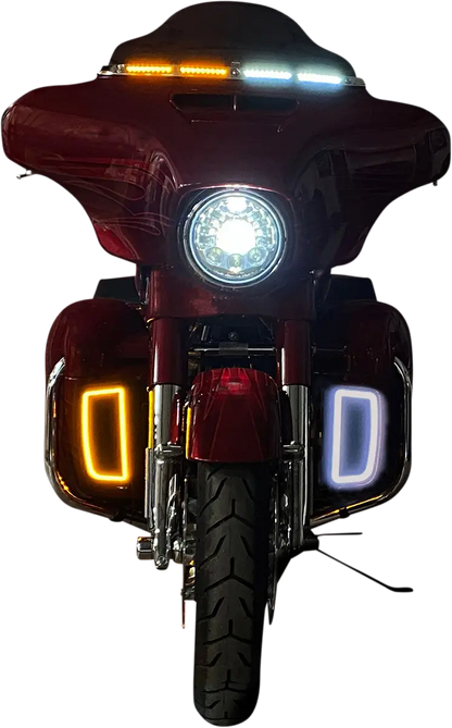 CUSTOM DYNAMICS Lower Fairing Amber/Vit Light Inserts bild 4 PMMEDIA:0668616df4cdcfbb