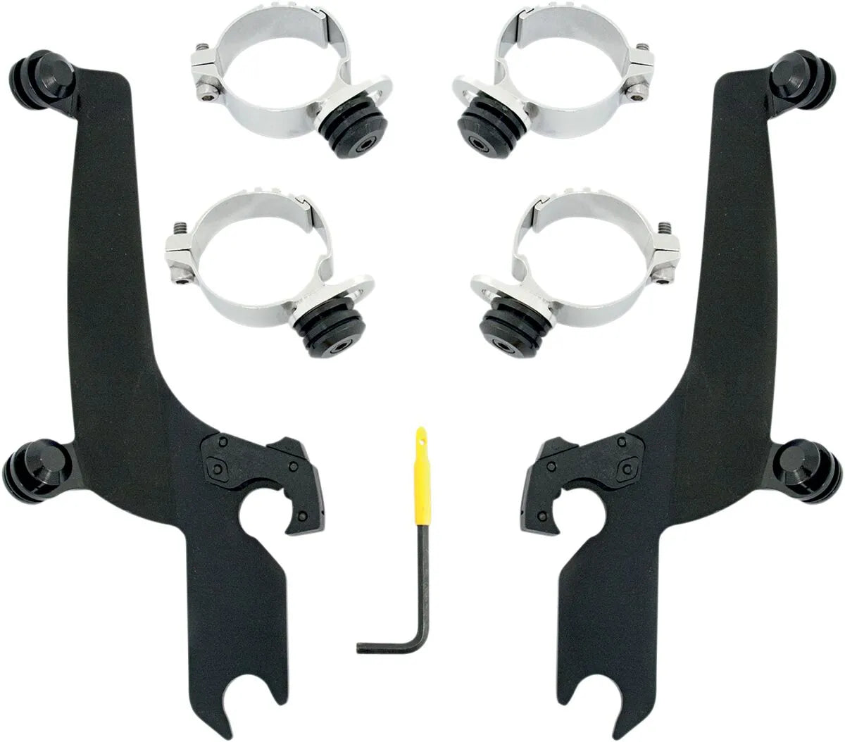 Memphis Shades Metric No-Tool Trigger-Lock Mount Kit for Sportshield Fästdelar & kit för vindrutor bild 4 PMMEDIA:6c94e95808c4d84a