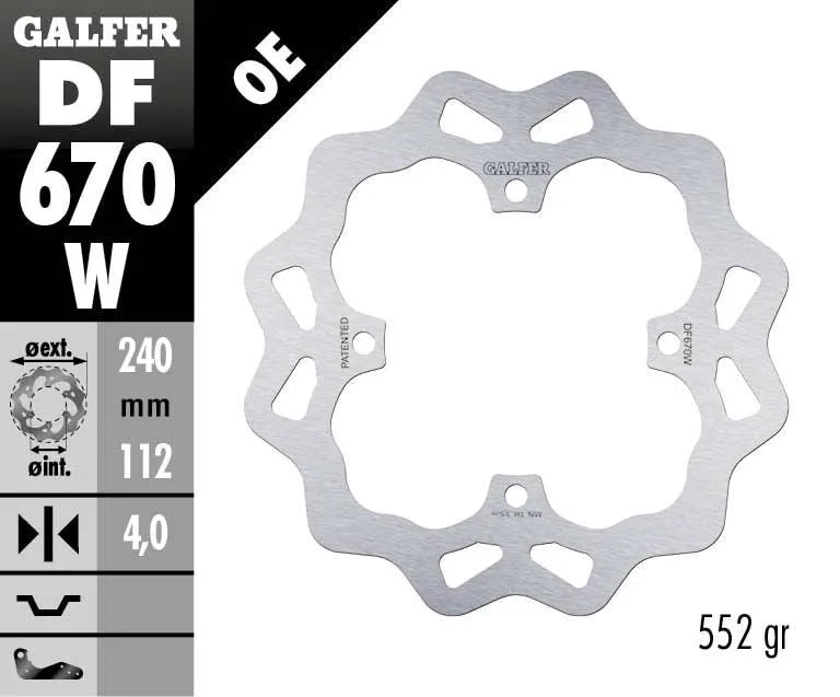 GALFER Wave® bromsskiva bak 240 mm rostfritt stål bild 2 PMMEDIA:b73fa7c1a1cdc90e