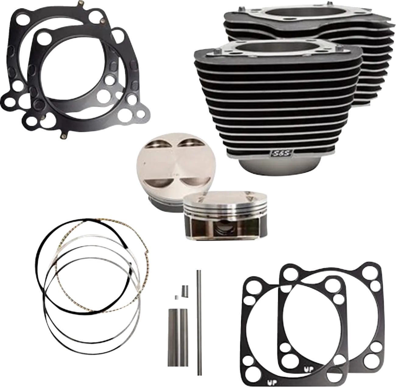 S&S CYCLE Cylinderkit 4,25" borrning med svarta höjdpunkter bild 1 PMMEDIA:75f79e93d38b91c8