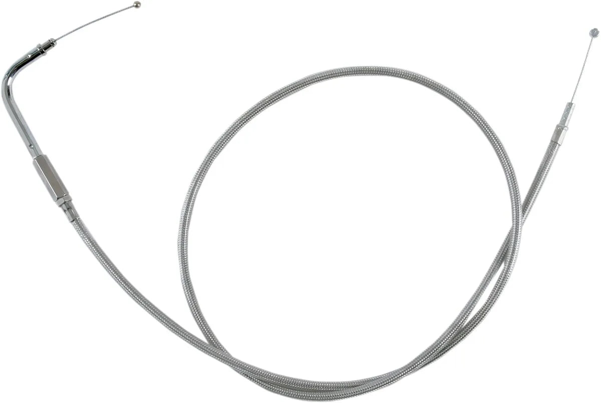 Drag Specialties Stainless Braided Idle Cable Tomgångskablar bild 2 PMMEDIA:b21f0dd037e27501