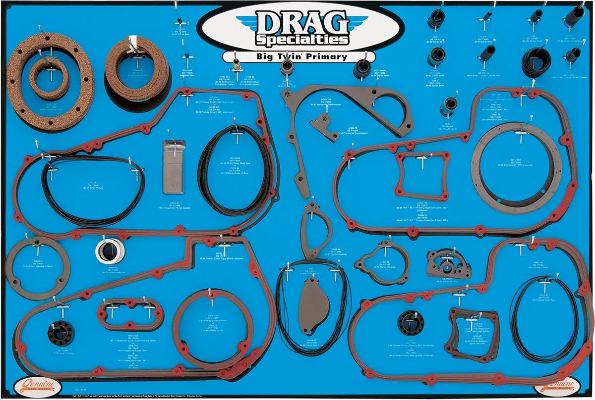 DRAG SPECIALTIES Display för Packningar och O-ringar bild 1 PMMEDIA:4f08eb6bdda97777