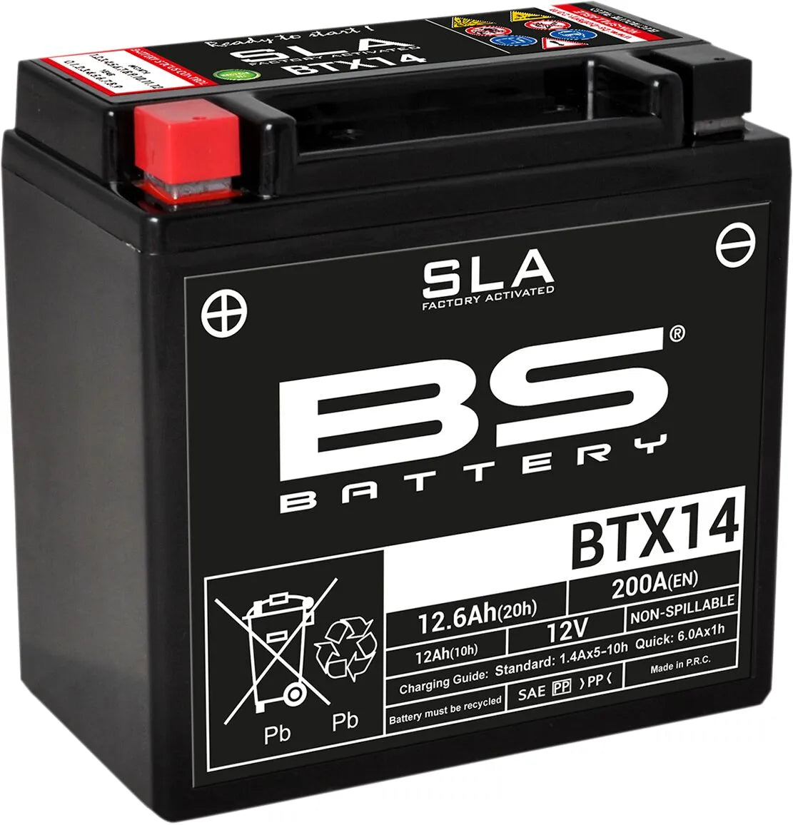 BS BATTERY BTX14 AGM Underhållsfri Batteri bild 3 PMMEDIA:480e759a514d7626